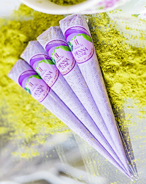 4 Henna Cones Eucalyptus and Lavender