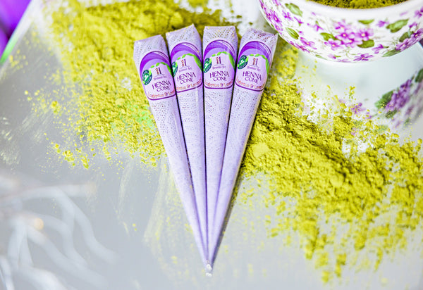 4 Henna Cones Eucalyptus and Lavender