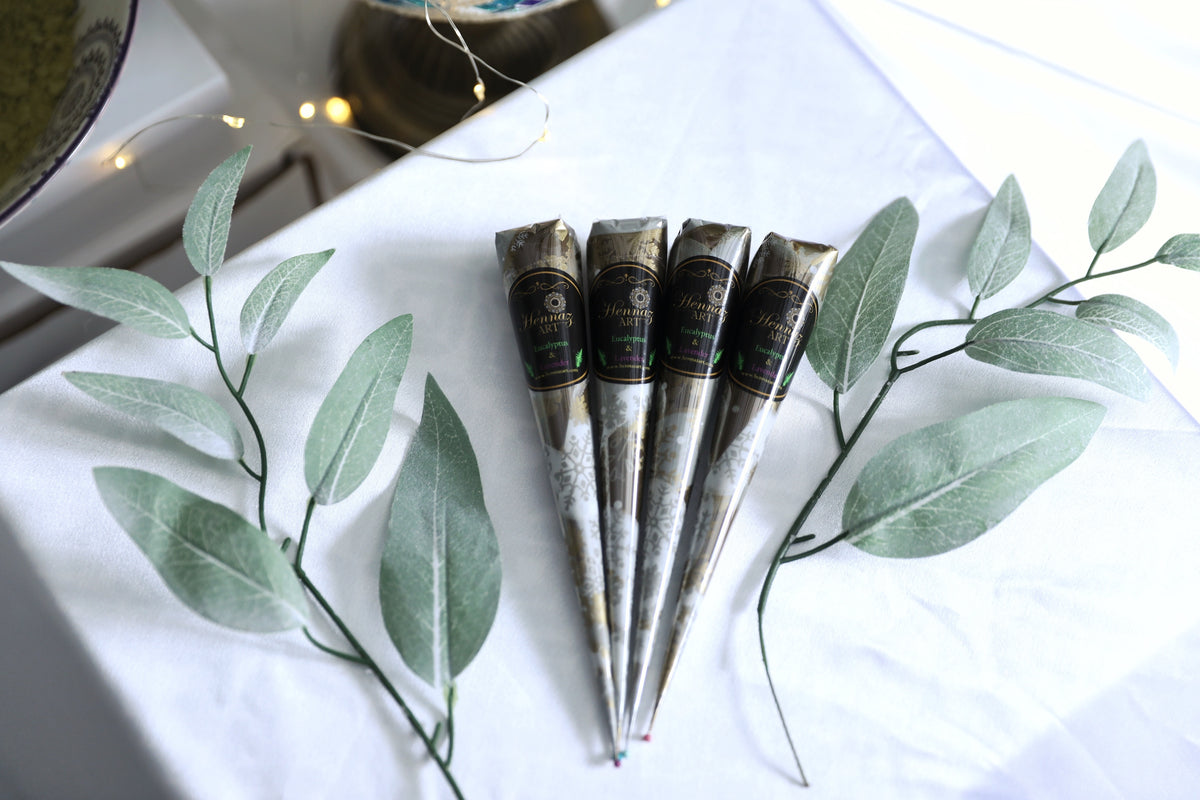 3 Henna Cones Eucalyptus and Lavender – Hennaz Art Shop